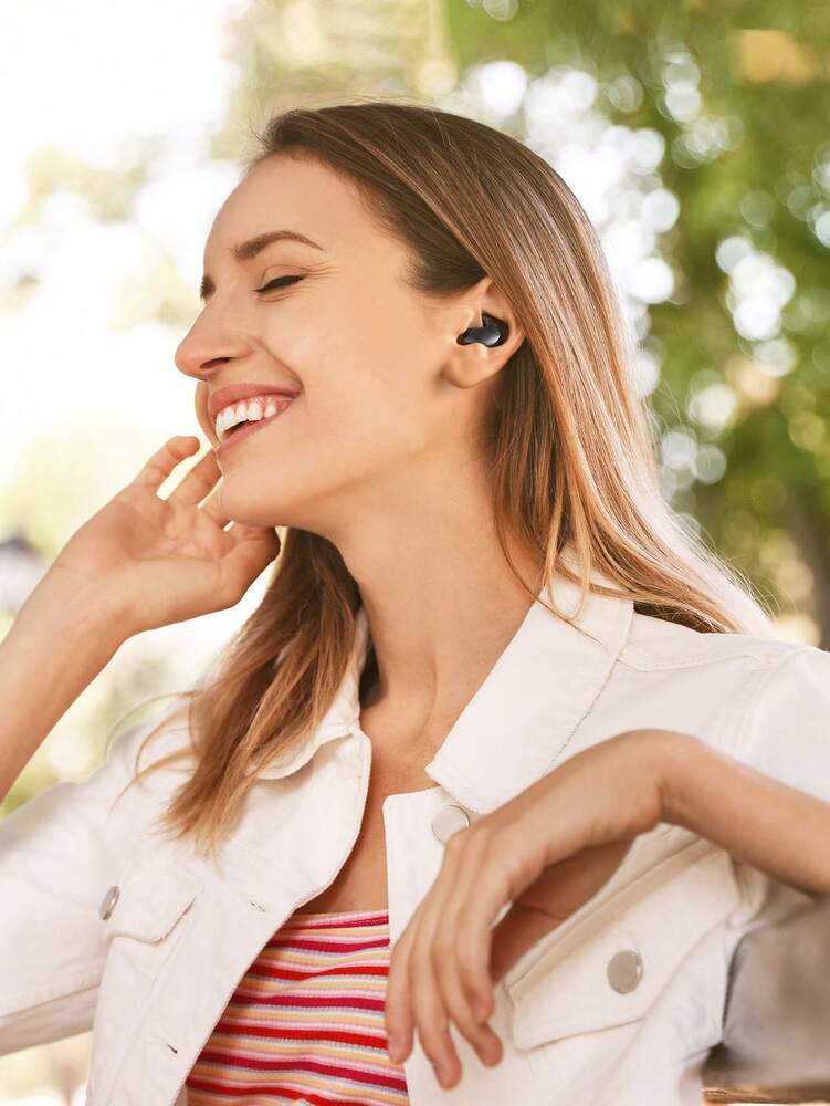 Teckwe Bluetooth 5.1 Sleep Earbuds – In-Ear Wireless Headphones with LED Display Long Battery Valentine’s Day Gift