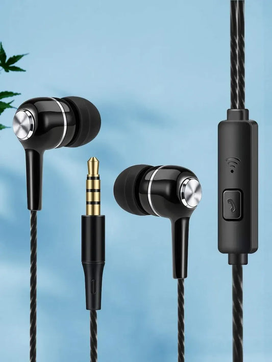 Crystal Line 3.5mm Universal Wired In-Ear Headphones, High Definition Audio Quality, Free Design, Comfortable Wear