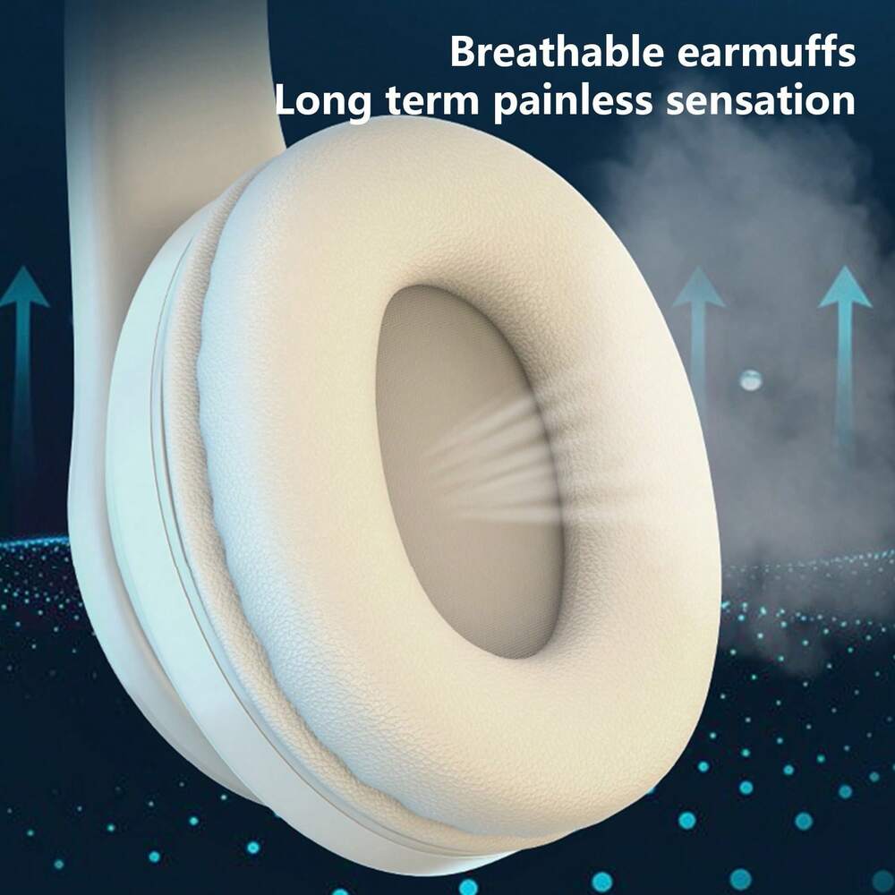 Over-Ear Wireless Noise Canceling Headphones – Foldable HiFi Stereo Long Playtime Gaming & Music Headset Lightweight Gift for Men & Women