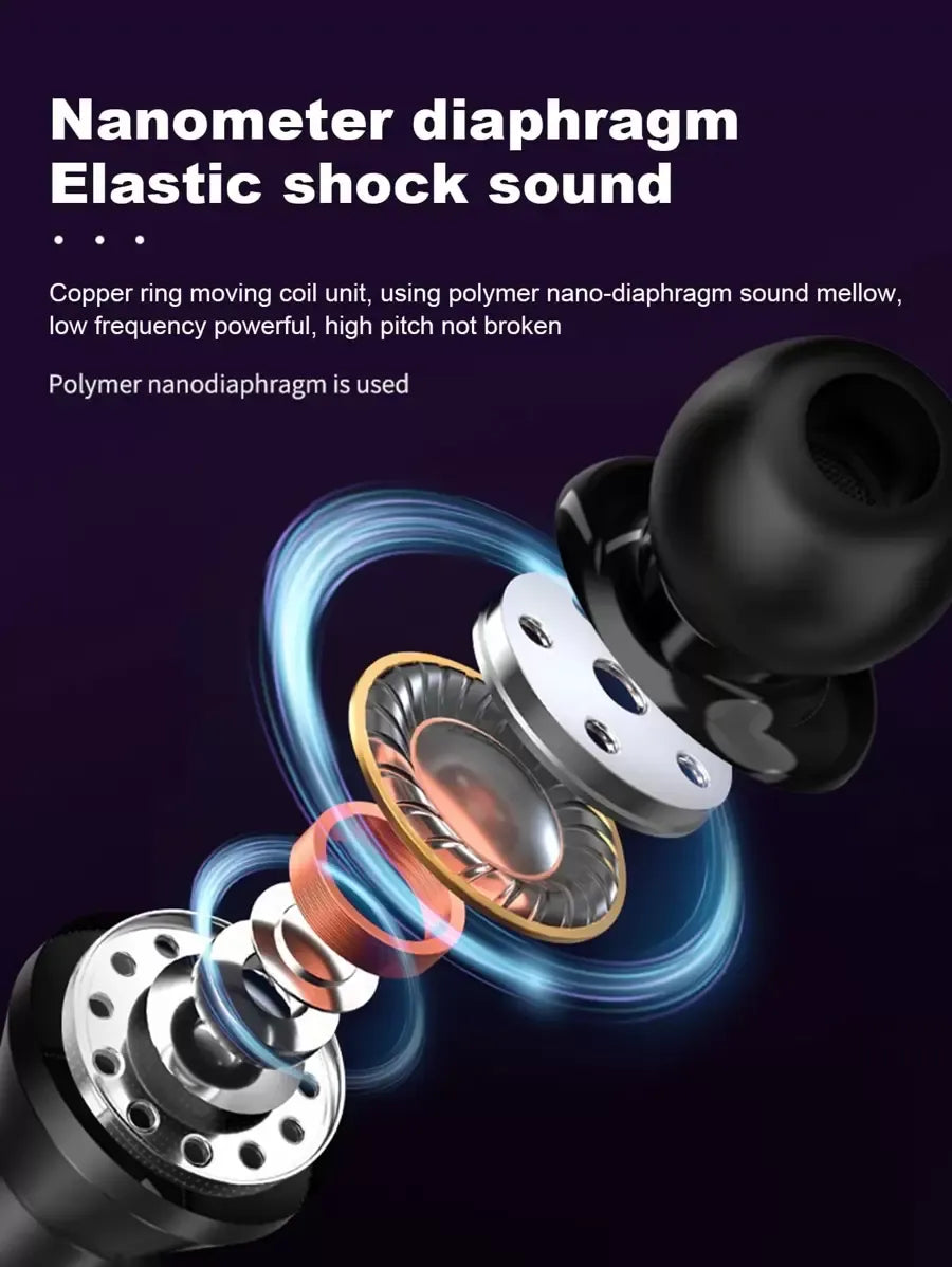 Crystal Line 3.5mm Universal Wired In-Ear Headphones, High Definition Audio Quality, Free Design, Comfortable Wear