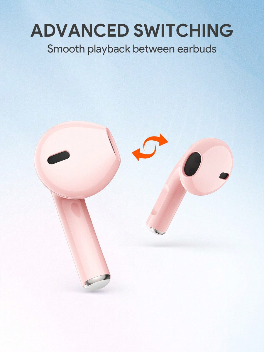 Wireless Earbuds Bluetooth 5.3 with Premium Sound – Auto Pairing Lightweight Waterproof Headphones for iOS Android Sports & Workout