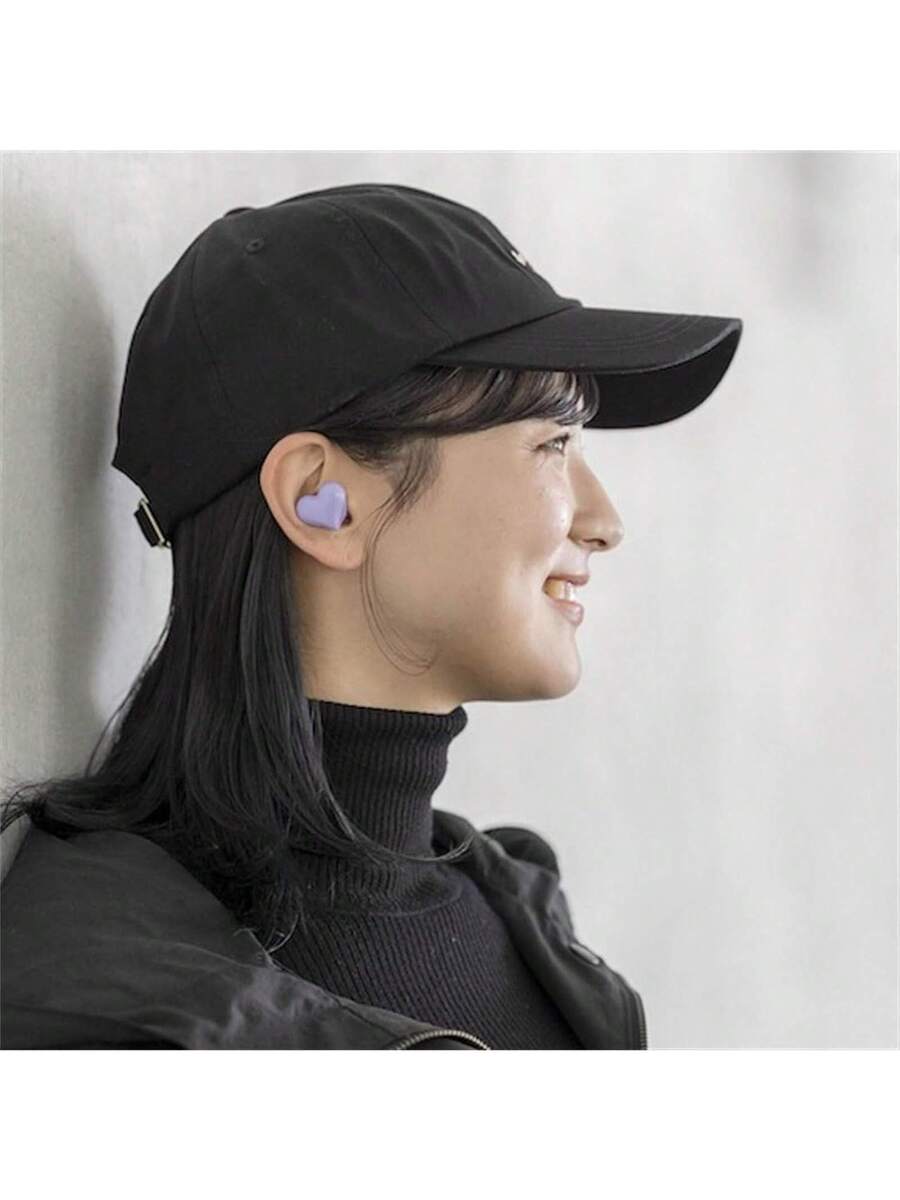 Heart Shaped Bluetooth 5.3 Earbuds – HiFi Stereo Noise Canceling In-Ear Headphones with Charging Case for Couples Valentine Travel Sport