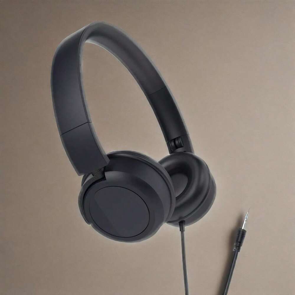 Classic Wired Over-Ear Headphones – High-Quality Stereo Sound for Music Study Work