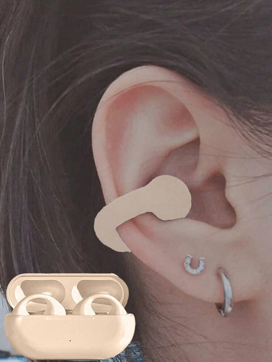 Wireless Clip-On Sports Headset – Noise Reduction Enhanced Music Effect Lightweight for Running Gym Fitness