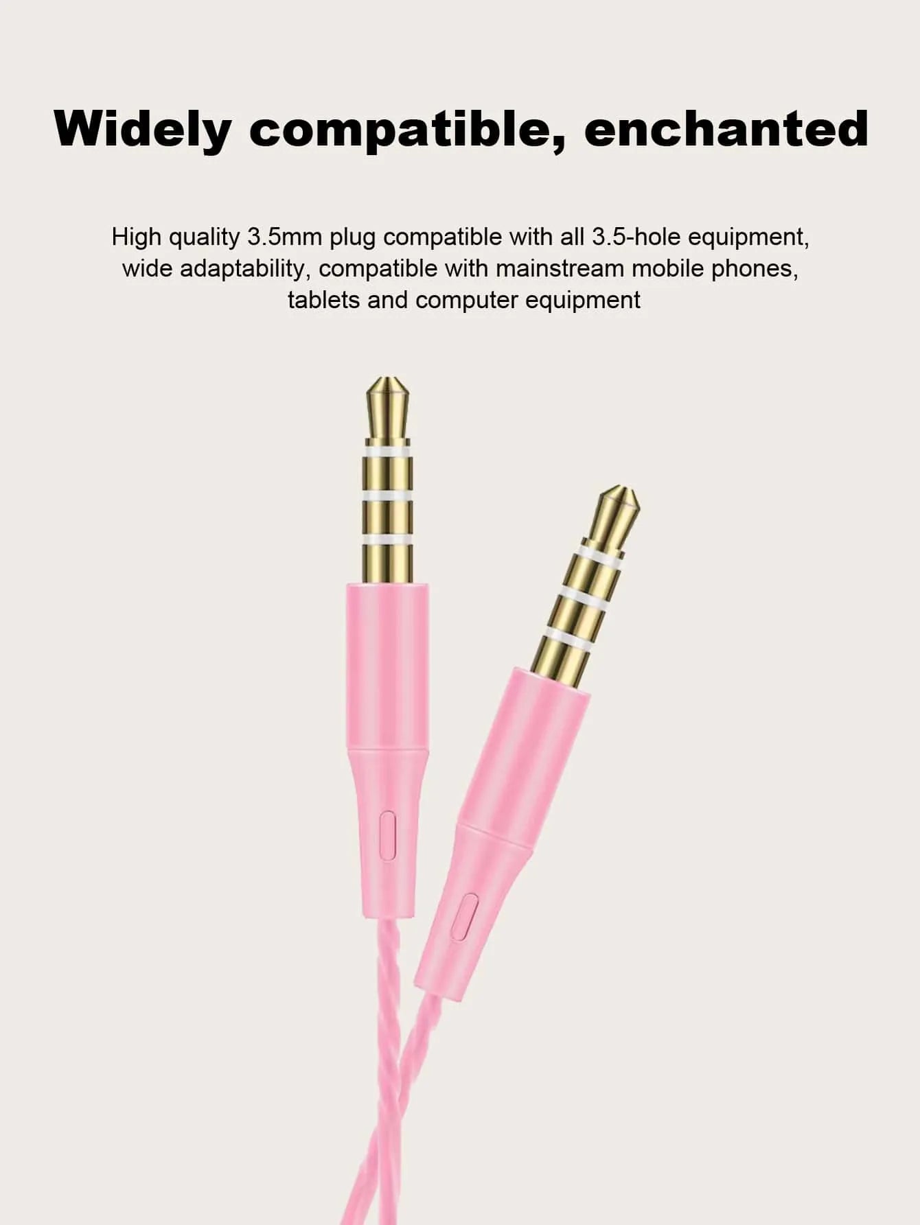 Crystal Line 3.5mm Universal Wired In-Ear Headphones, High Definition Audio Quality, Free Design, Comfortable Wear