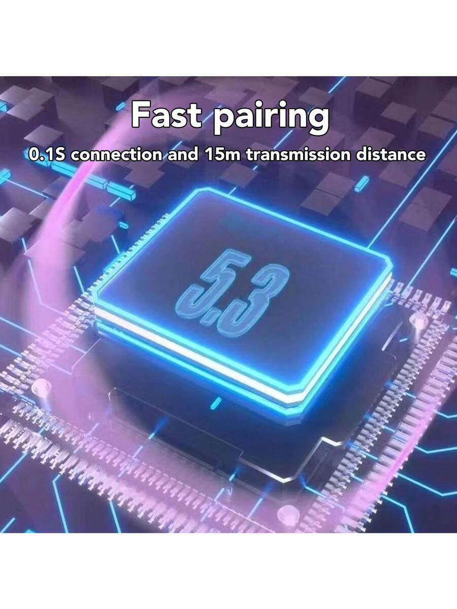 Heart Shaped Bluetooth 5.3 Earbuds – HiFi Stereo Noise Canceling In-Ear Headphones with Charging Case for Couples Valentine Travel Sport