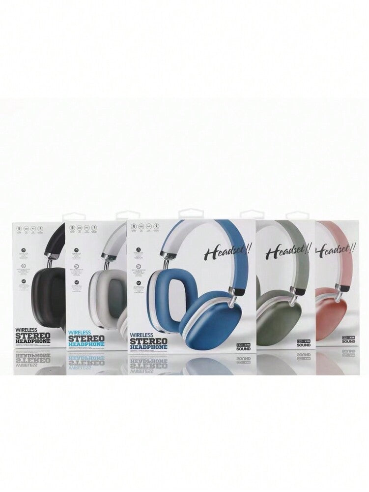 Bass Boost Bluetooth 5.0 Wireless Headphones – Sports Subwoofer Over-Ear Headset with HiFi Stereo Sound for Music & Calls