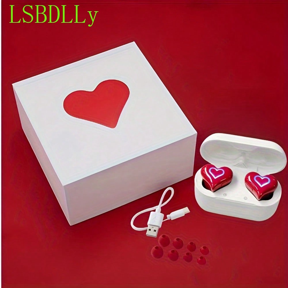 Love Keys Colorful Wireless Earphones – In-Ear Noise Canceling Headphones with Mic for Cycling Fitness Exercise Holiday Birthday Gift