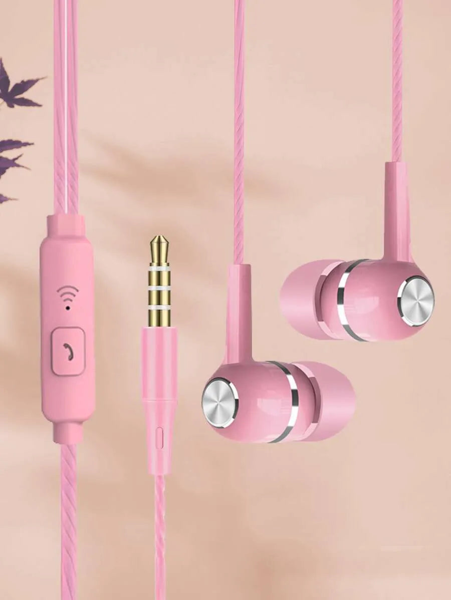 Crystal Line 3.5mm Universal Wired In-Ear Headphones, High Definition Audio Quality, Free Design, Comfortable Wear