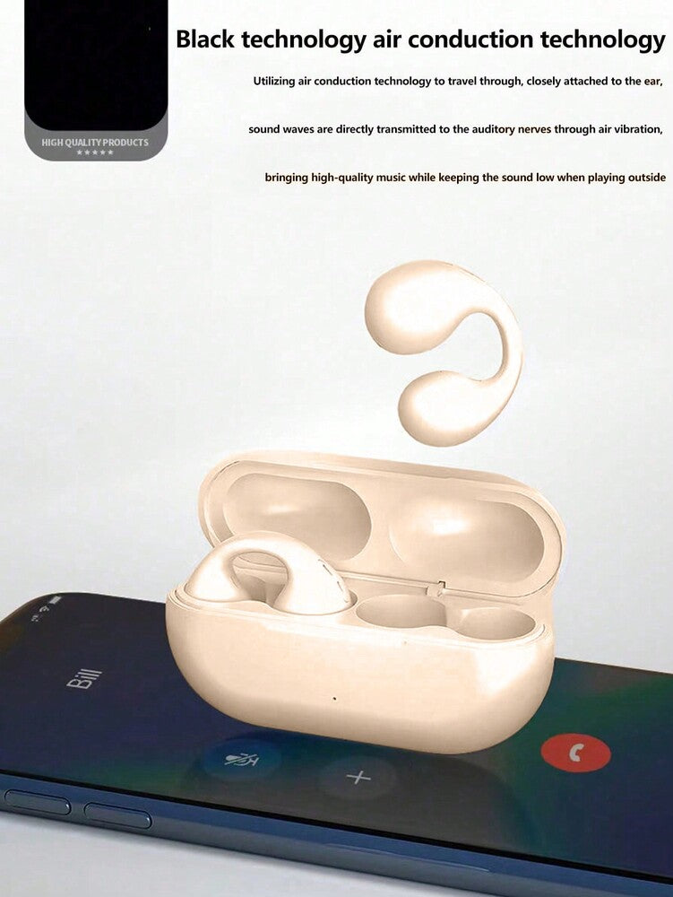 Wireless Clip-On Sports Headset – Noise Reduction Enhanced Music Effect Lightweight for Running Gym Fitness