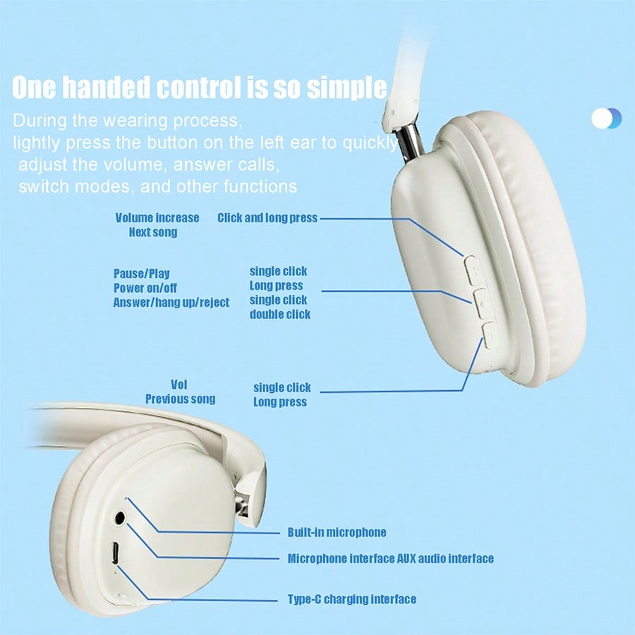 Reletech T1 Bluetooth 5.3 Earphones – ANC & ENC Noise Canceling Wireless Earbuds with Low Latency for Travel School Music Party Gift