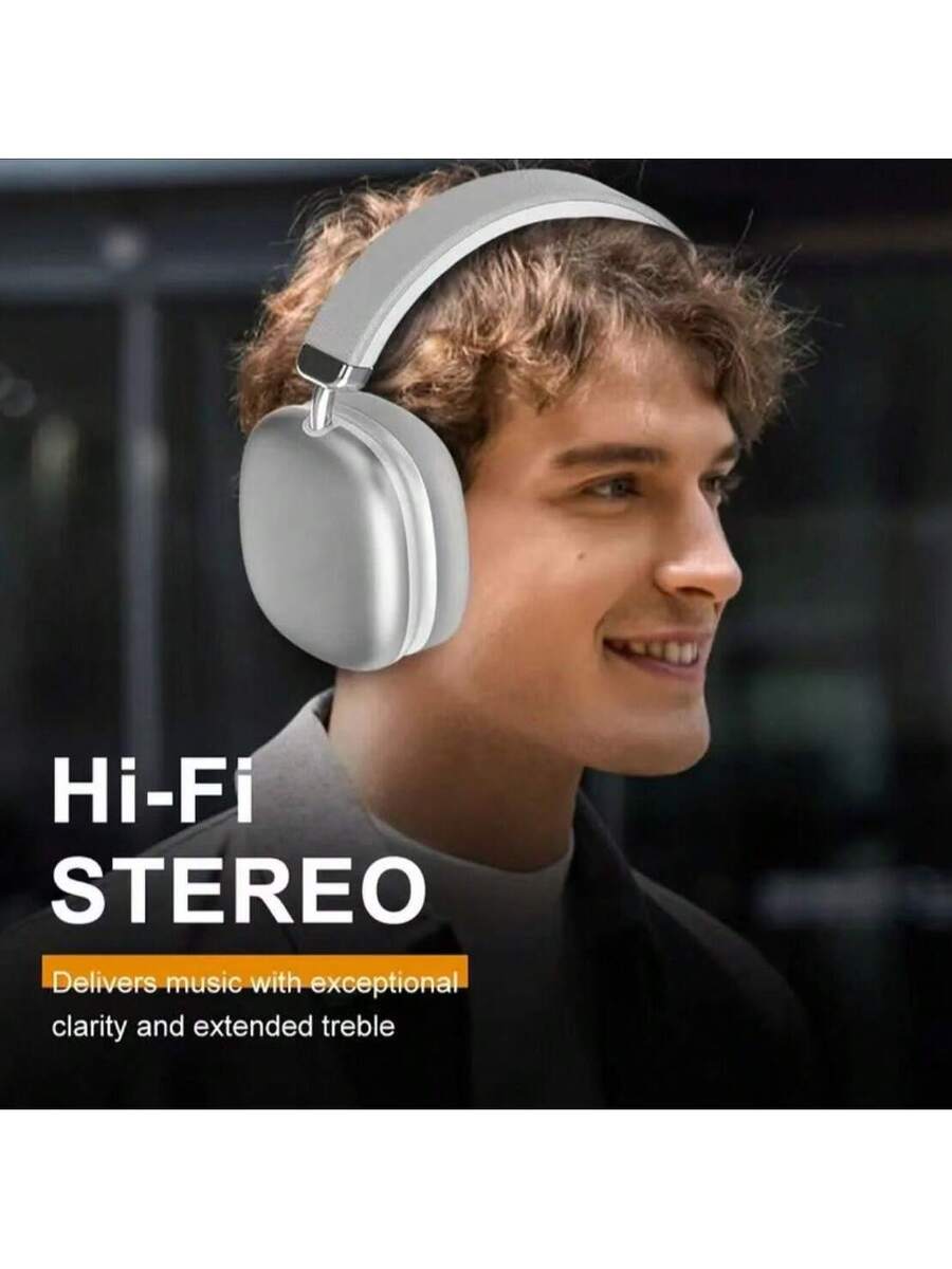 Bass Boost Bluetooth 5.0 Wireless Headphones – Sports Subwoofer Over-Ear Headset with HiFi Stereo Sound for Music & Calls