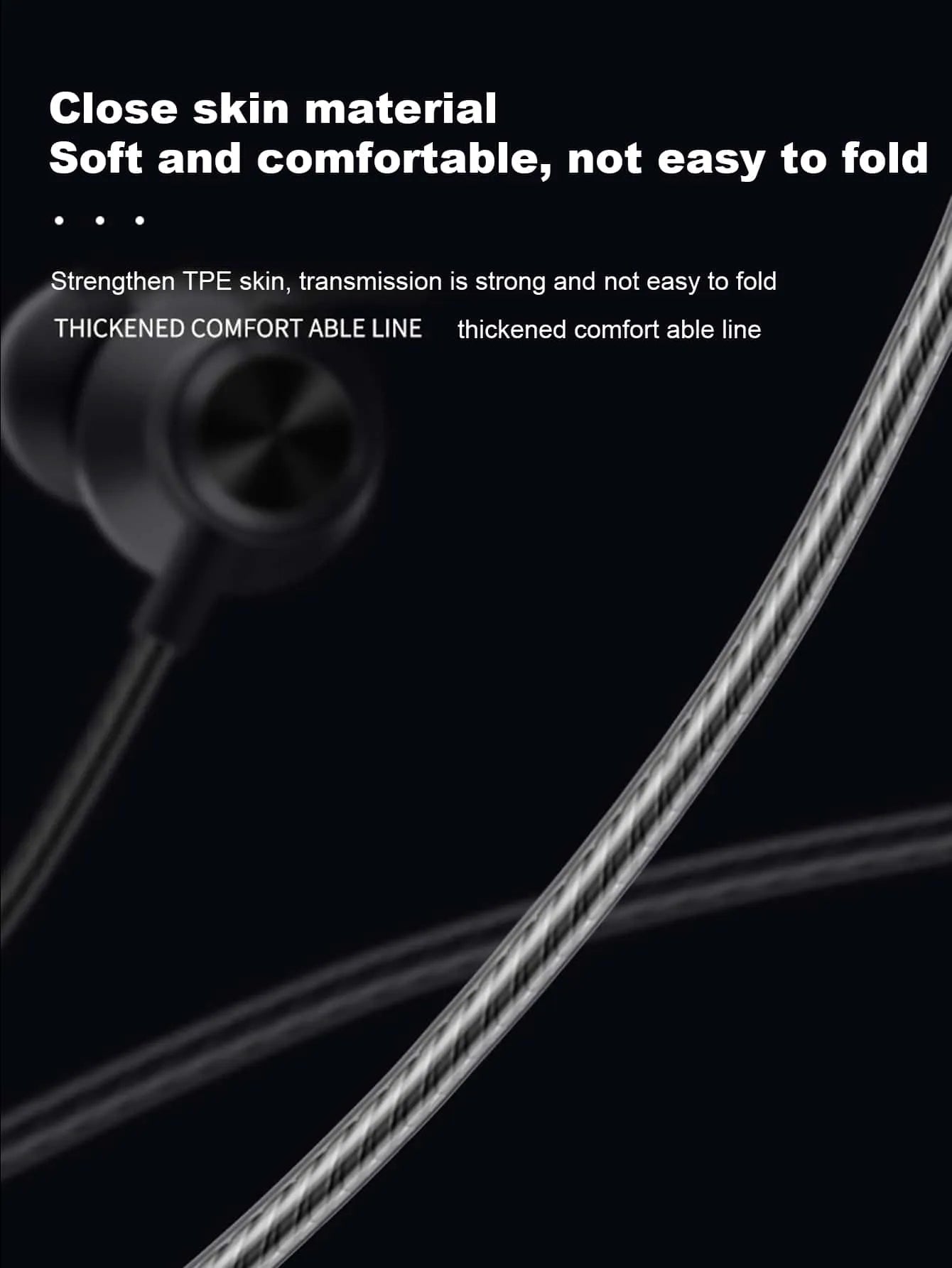 Crystal Line 3.5mm Universal Wired In-Ear Headphones, High Definition Audio Quality, Free Design, Comfortable Wear