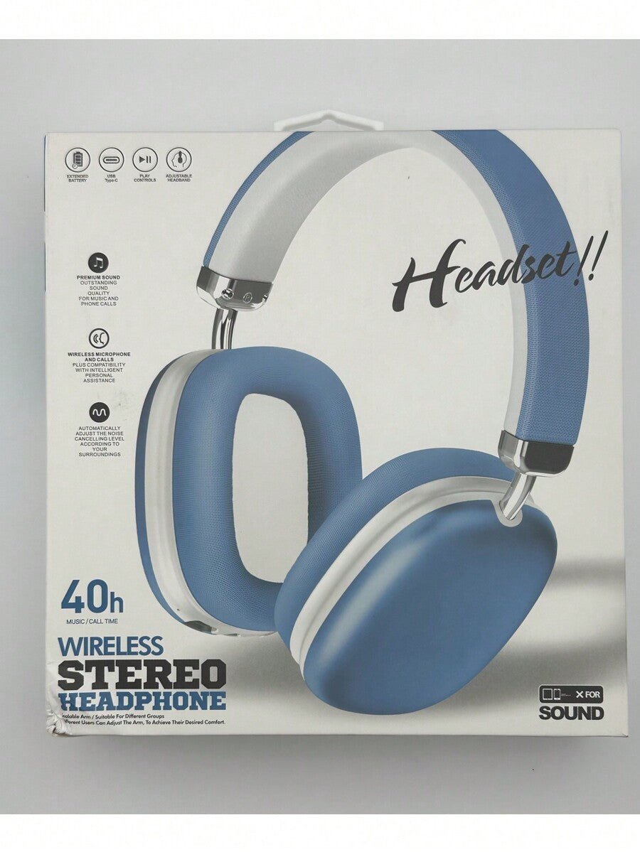 Bass Boost Bluetooth 5.0 Wireless Headphones – Sports Subwoofer Over-Ear Headset with HiFi Stereo Sound for Music & Calls