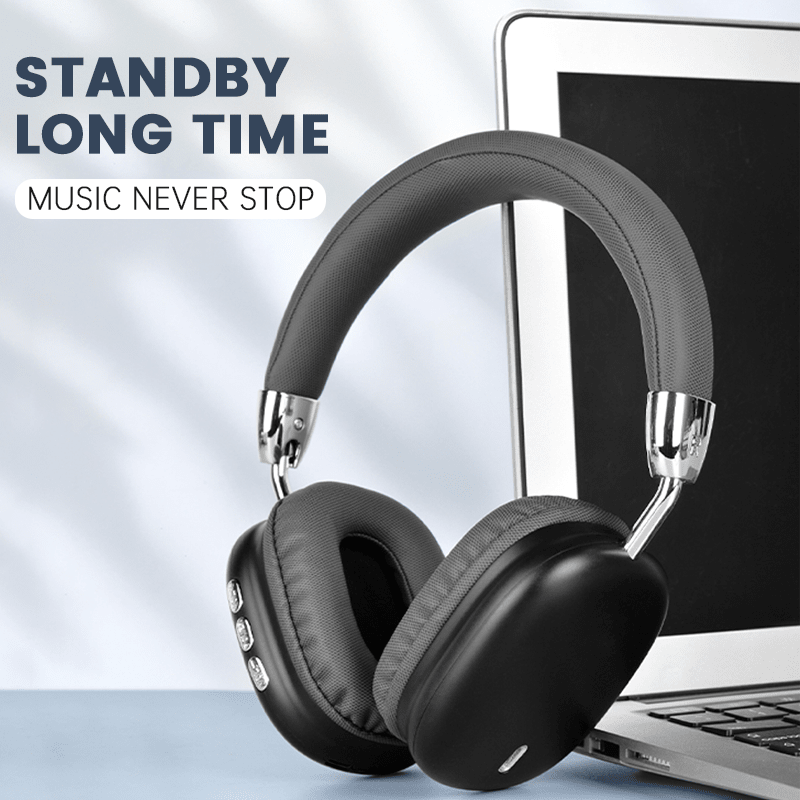 Upgraded High-Quality Wireless Earphones, Lightweight And Foldable Design, Built-In Microphone, Suitable For Travel And Work