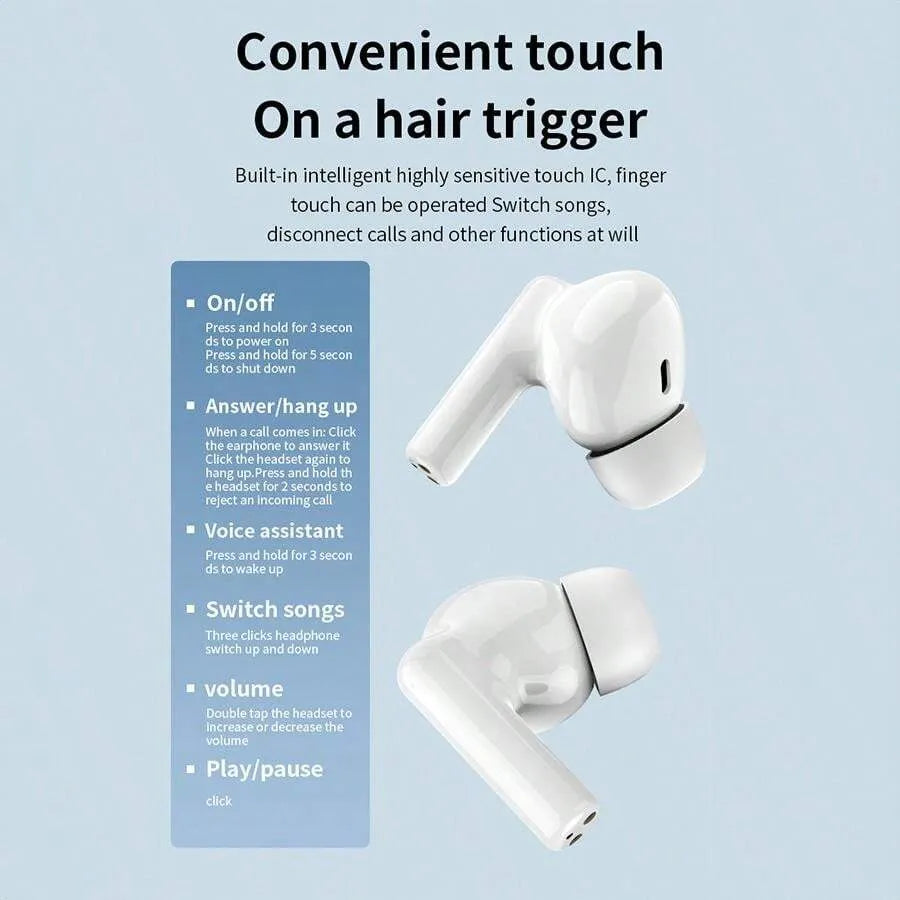 J20 Wireless In-Ear Headphones - Suitable for Daily Wear, Driving, Sports, and Running