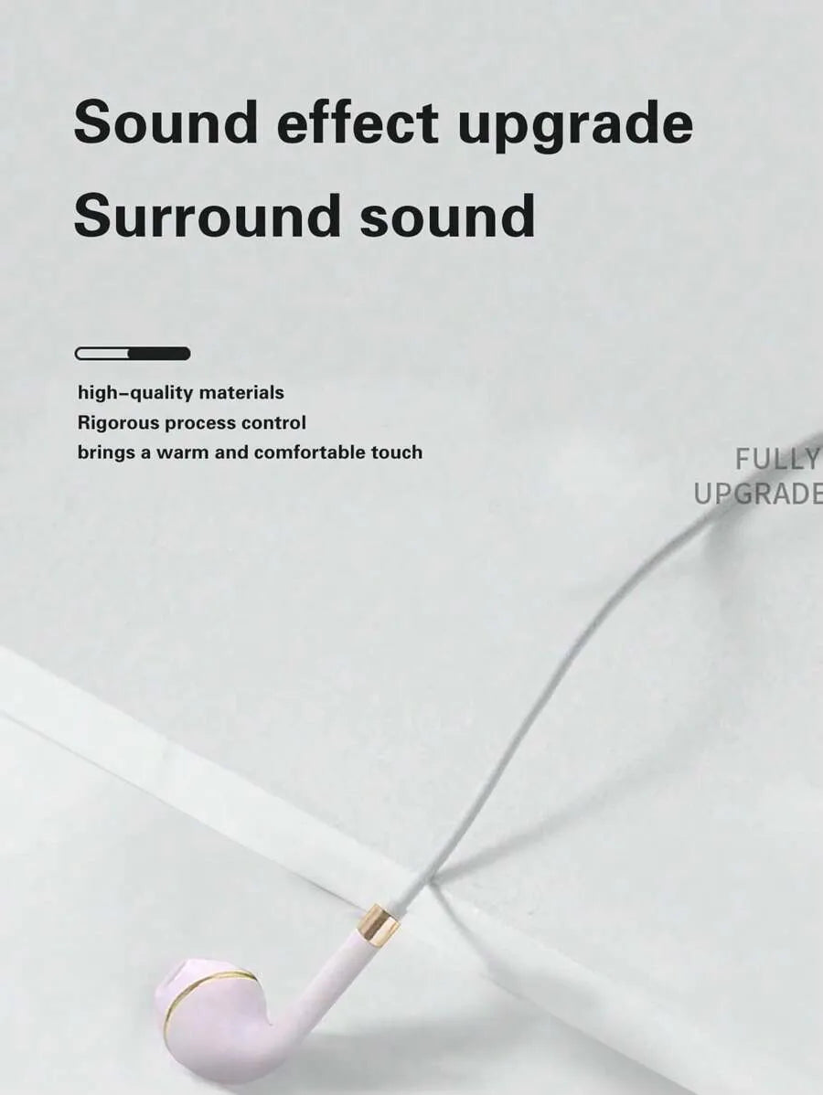 1PC Wired Earphones, In Ear Earphones With 3.5mm Jack, Built-In Remote Control For Controlling Phone Calls And Volume