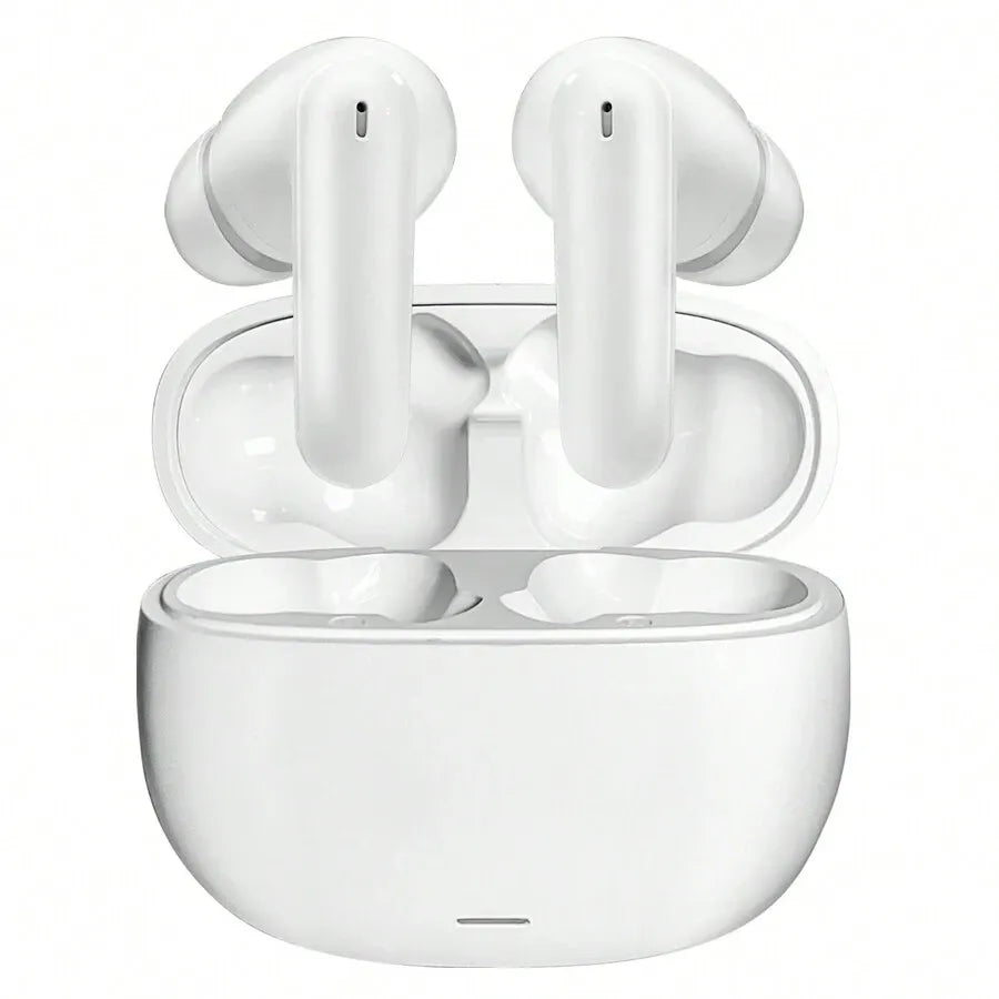 Wireless Earbuds, BT5.2V Stereo Earbuds, Wireless In-Ear Headphone Noise-Cancelling Microphone, 32H Playback Time USB Charging Case