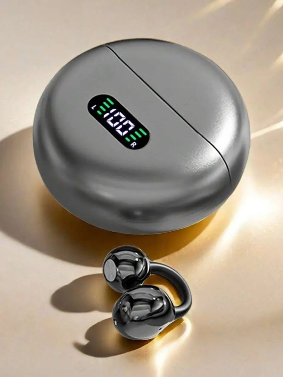 NEW SENYANG LED Display Clip-On Earphones, Sound-Proof, Long-Wearing Comfort, Open-Ear Sports Design, Wireless Bluetooth Earbuds