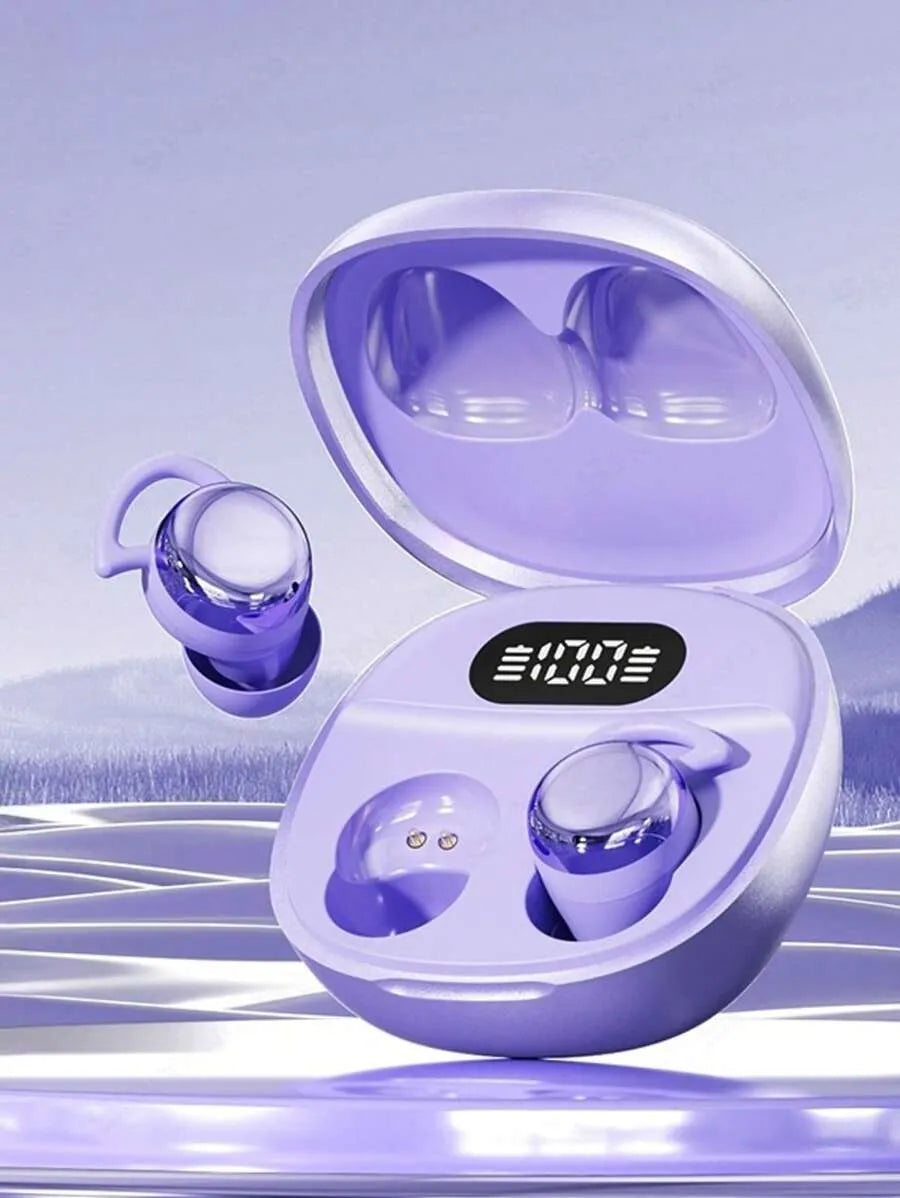 SENYANG 2025 TWS Bluetooth Earbuds – Macaron Style with LED Display & Charging Case (Pink)