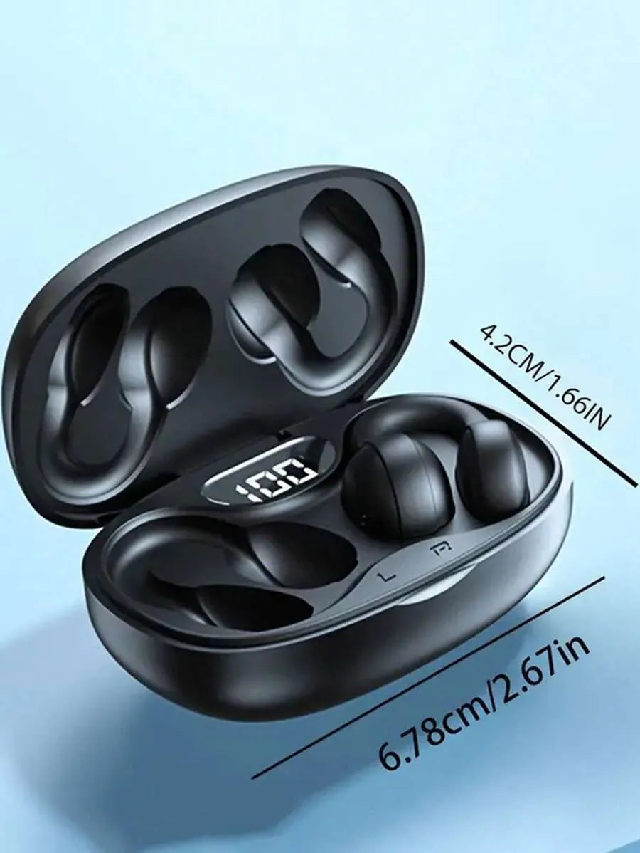 Wireless Earphones Touch Control Earphones Clip-On Earphones Compatible with iPhone Earbuds