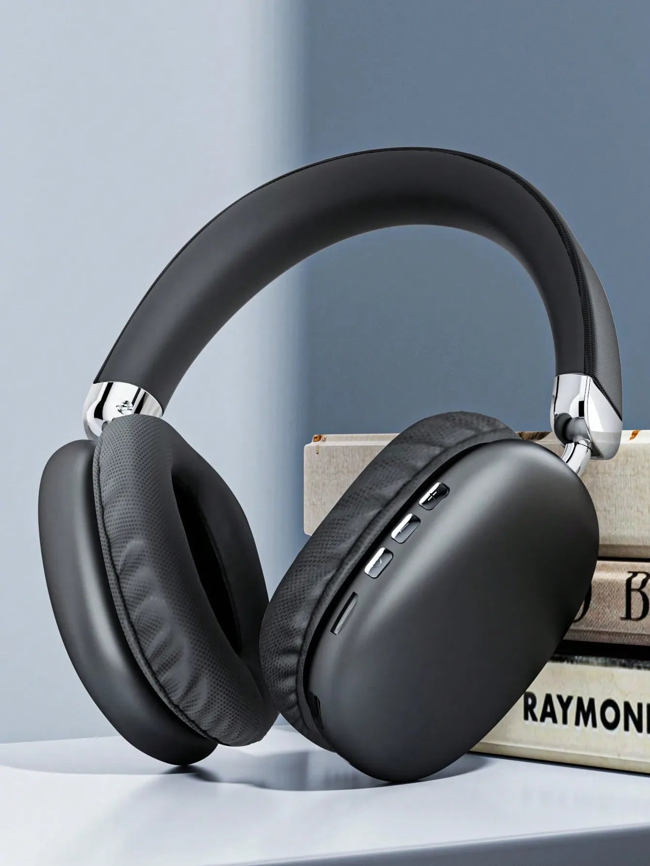 BT-958 Wireless Over-Ear Headphones with Mic – Noise Cancelling, Foldable, Deep Bass, Black