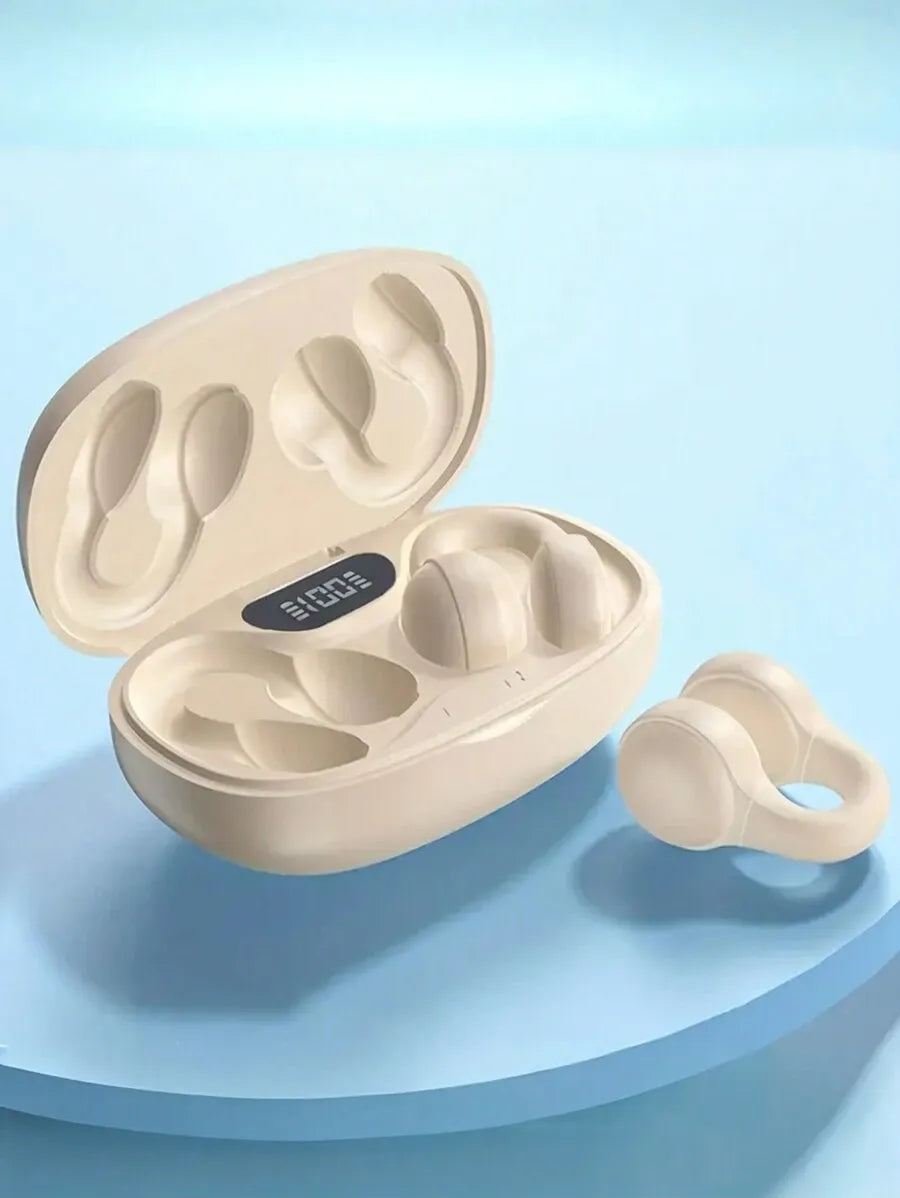 Wireless Earphones Touch Control Earphones Clip-On Earphones Compatible with iPhone Earbuds