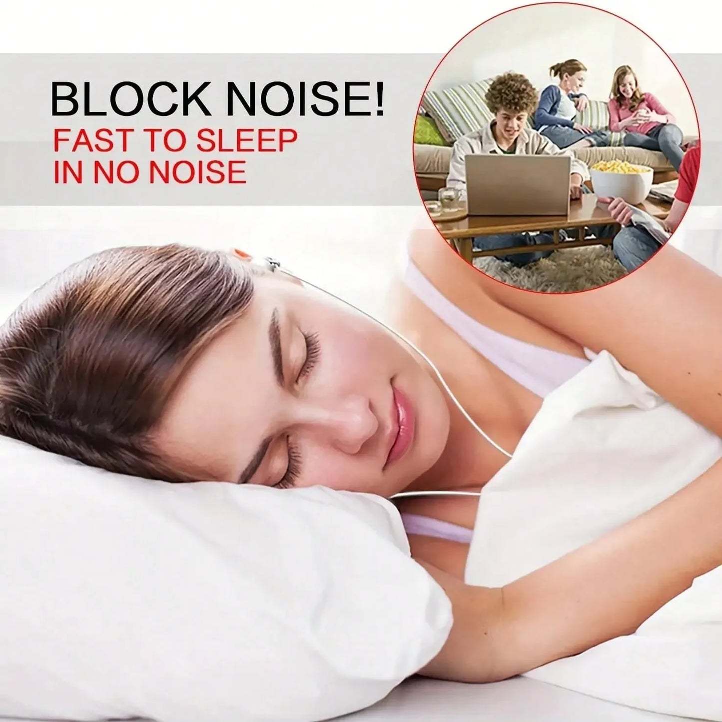 ASMR Sleep Wired Earphones In-Ear Sleeping Side Sleeping Noise Cancelling High Sound Quality Sound Isolation