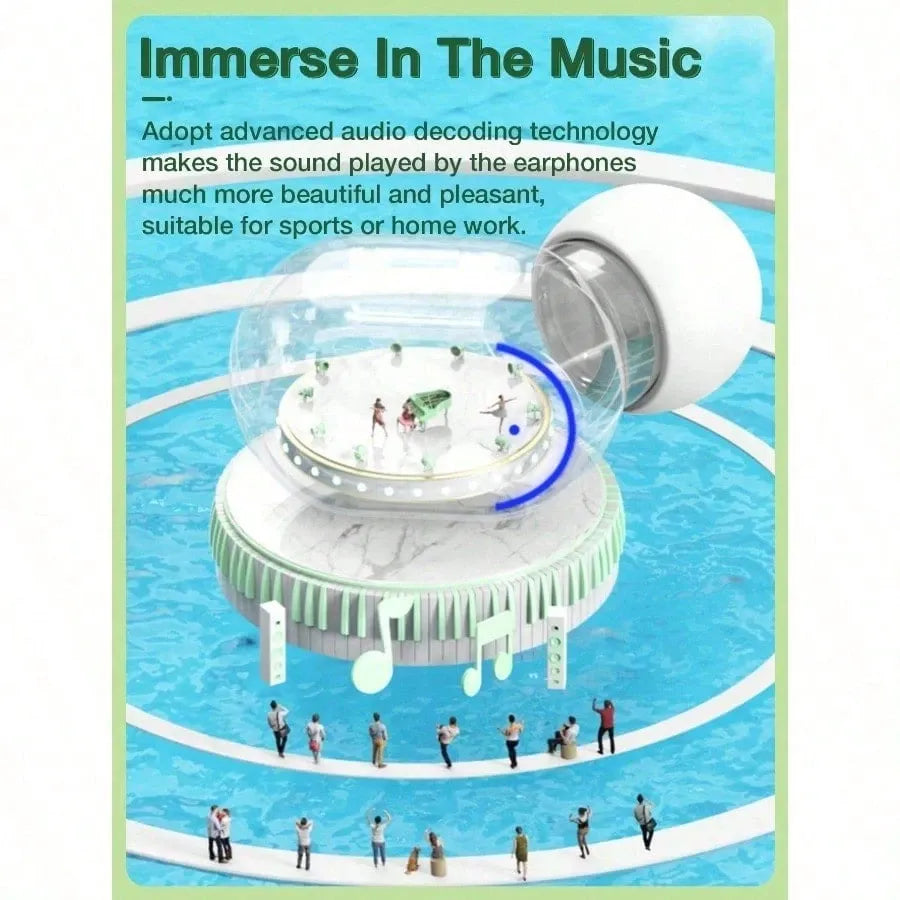 The Latest Headphones For 2025, In Ear Headphones - Compact And Portable Design, Intelligent Noise Cancelling Bluetooth Earbuds