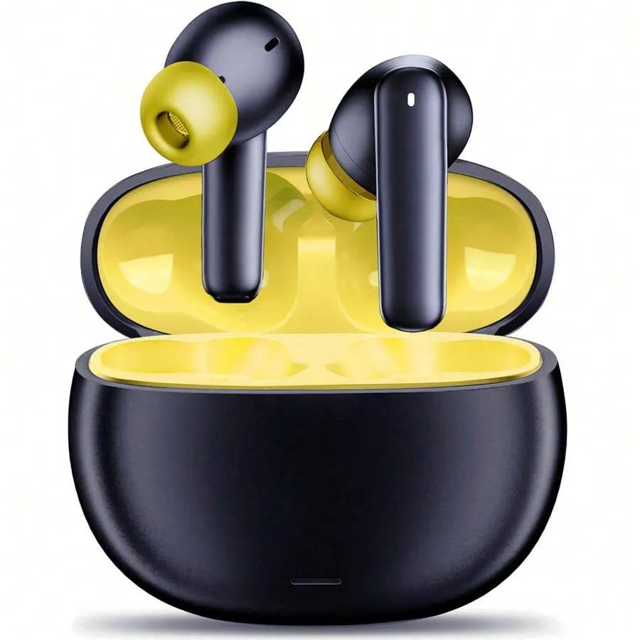 Wireless Earbuds, BT5.2V Stereo Earbuds, Wireless In-Ear Headphone Noise-Cancelling Microphone, 32H Playback Time USB Charging Case